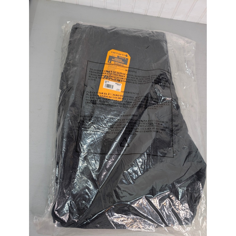 Carhartt Washed Duck Insulated Bib Overalls Women's XXL Tall Black OR4031-W NWT - Picture 13 of 16